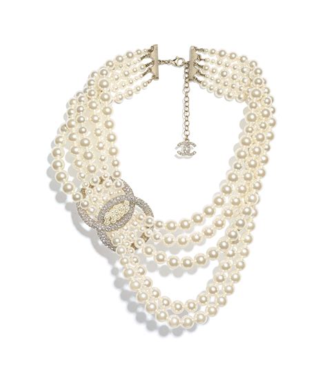 chanel costume necklace uk|Chanel style long necklace.